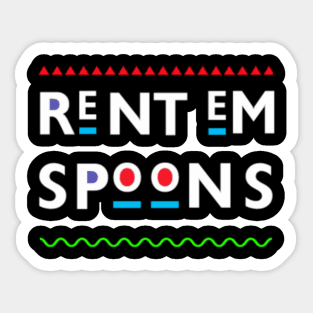 Rent Em Spoons 90'S Tv Sticker